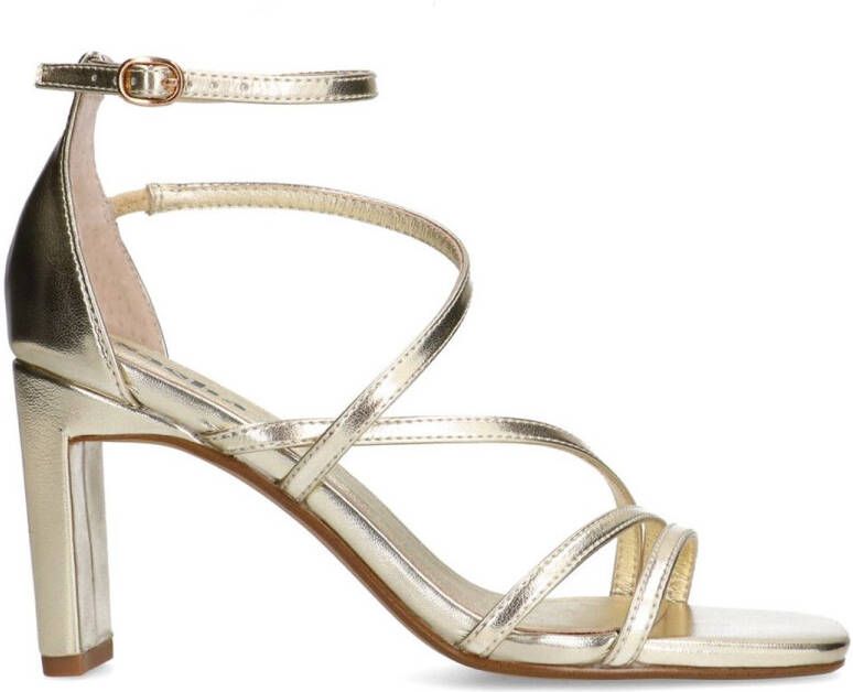 Sacha Dames Gouden sandalen met hak
