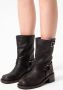 Sacha Dames Grijze biker enkelboots met zilverkleurige details - Thumbnail 2