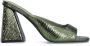 Sacha Dames Groene metallic muiltjes met hak - Thumbnail 2