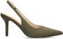 Sacha satijnen slingback pumps kaki - Thumbnail 2