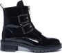 Sacha Dames Lak leren biker boots met gespen en rits - Thumbnail 2