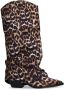 Sacha cowboylaarzen met flap en panterprint cognac zwart - Thumbnail 2