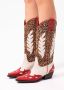 Sacha Dames Leopard cowboylaarzen met rode details - Thumbnail 2