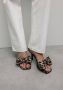 Sacha Dames Leopard sandalen met hak en strik - Thumbnail 2