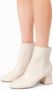 Sacha Dames Off white enkellaarsjes met blokhak - Thumbnail 2