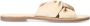 Sacha Dames Off white leren slippers met knoop detail - Thumbnail 2