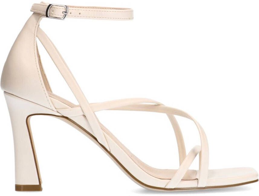 Sacha Dames Off white sandalen met hak