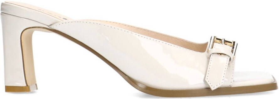 Sacha Dames Off white sandalen met hak en buckle