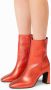 Sacha Dames Oranje metallic enkellaarsjes met hak - Thumbnail 2
