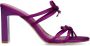 Sacha Dames Paarse sandalen met hak en strikjes - Thumbnail 2