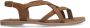 Sacha Dames Cognac sandalen met gekruiste bandjes - Thumbnail 2