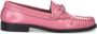 Sacha Dames Roze leren loafers met zilverkleurige chain - Thumbnail 2