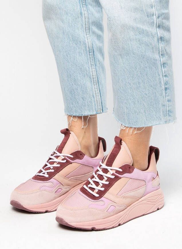 Sacha Dames Roze suède dad sneakers