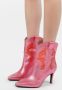 Sacha Dames Roze western enkellaarsjes met naaldhak - Thumbnail 3