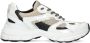 Sacha Dames Witte marathon sneakers met zwarte glitter details - Thumbnail 1