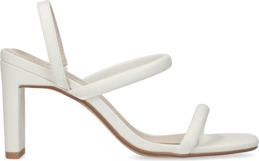 Sacha Dames Witte sandalen met rechte hak