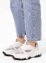Sacha Dames Witte sneakers met zilveren metallic details - Thumbnail 1