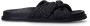 Sacha Dames Zwarte gevlochten slippers - Thumbnail 2
