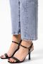 Sacha Dames Zwarte glitter sandalen met hak - Thumbnail 2