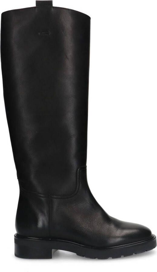Sacha Dames Zwarte hoge leren laarzen - Foto 3