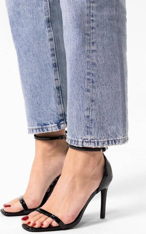 Sacha Dames Zwarte lak sandalen met hak