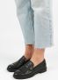 Sacha Dames Zwarte leren loafers met franjes - Thumbnail 2