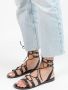 Sacha Dames Zwarte leren sandalen - Thumbnail 4