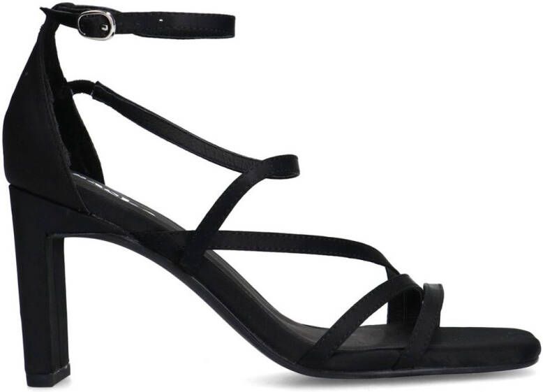 Sacha Dames Zwarte sandalen met hak