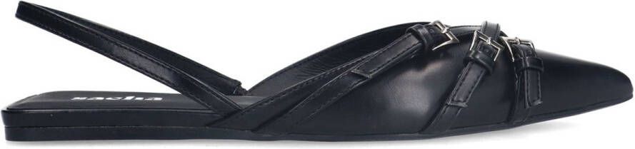Sacha Dames Zwarte slingbacks met gespen