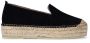 Sacha Dames Zwarte suède espadrilles - Thumbnail 2