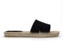 Sacha Dames Zwarte suède slippers - Thumbnail 2
