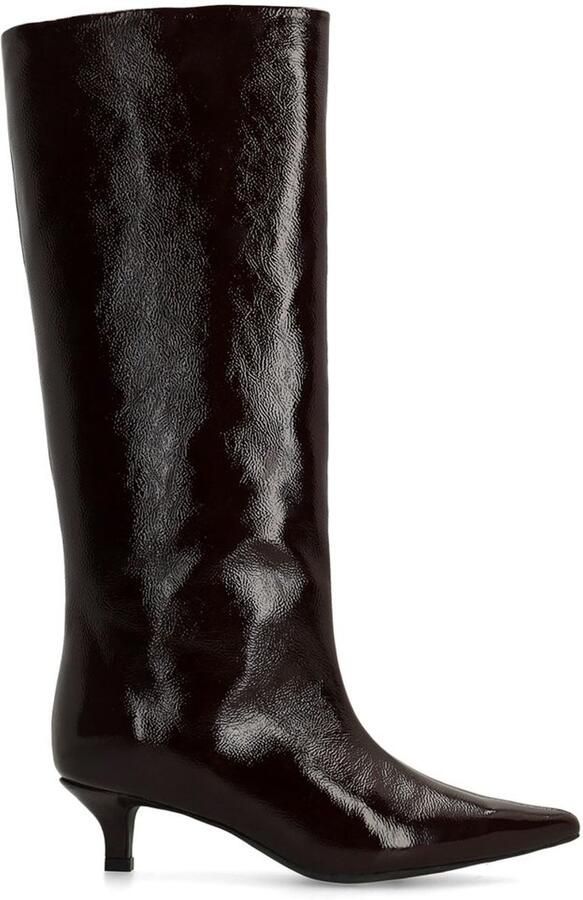 Sacha Dames Bordeaux hoge lakleren laarzen