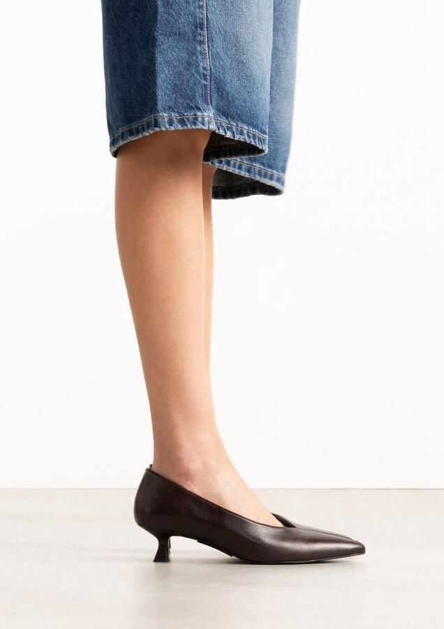 Sacha Dames Bordeaux rode leren pumps