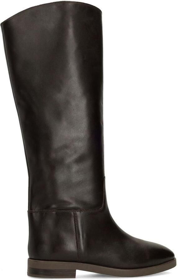 Sacha Dames Bruine hoge leren laarzen