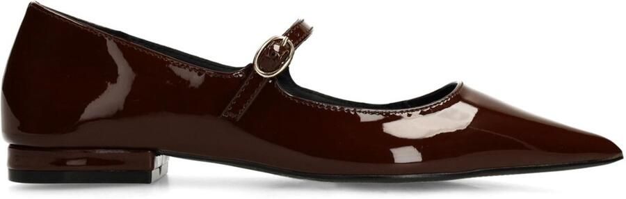 Sacha Mary Jane's lak loafers bruin