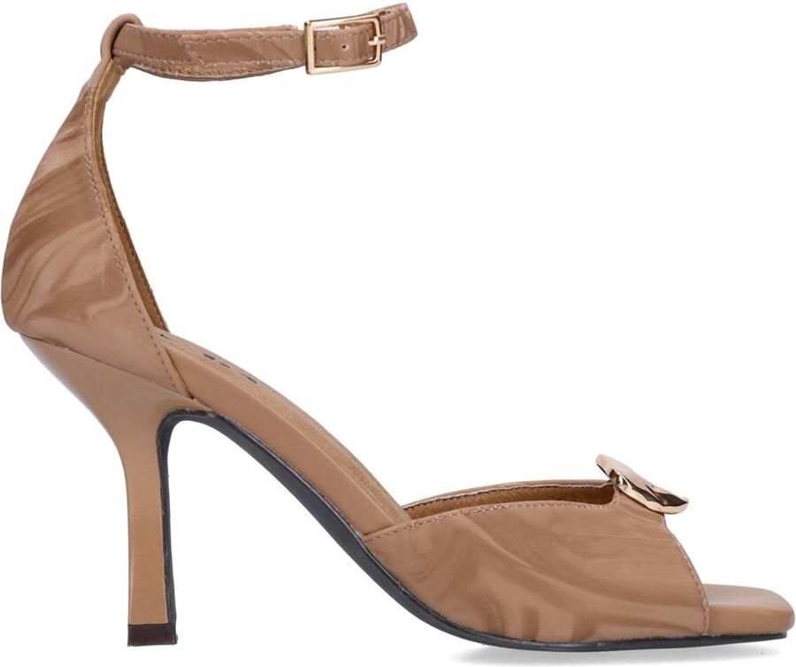 Sacha Dames Bruine sandalen met hak