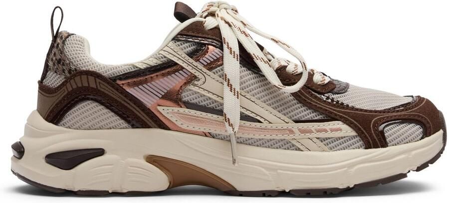 Sacha Dames Bruine sneakers met multicolor design