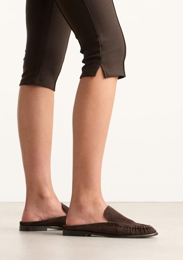 Sacha Dames Bruine suède instappers