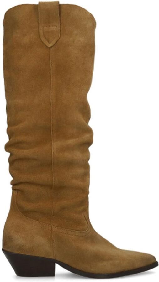 Sacha Dames Cognac suède cowboylaarzen