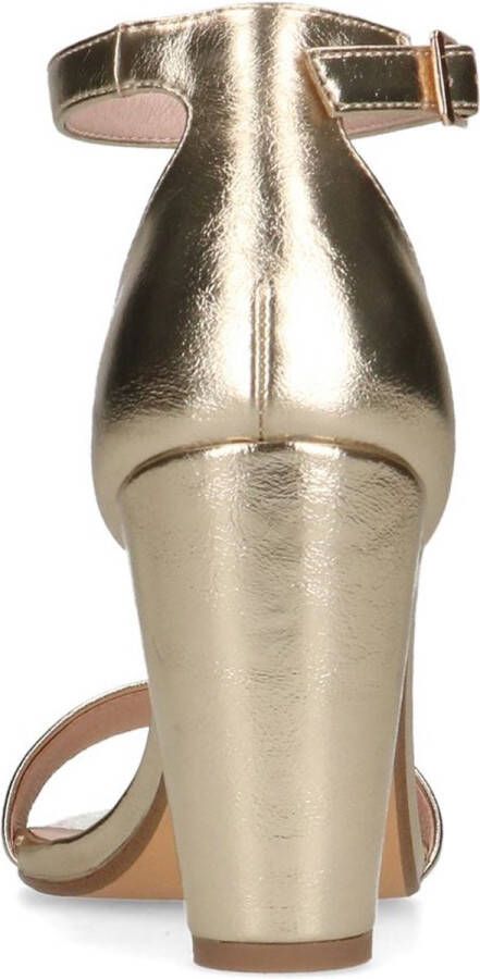 Sacha Dames Goudkleurige sandalen met hak - Foto 5