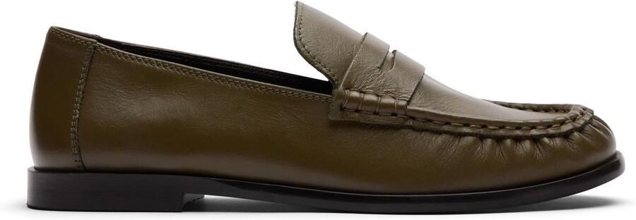 Sacha Dames Groene leren loafers - Foto 4