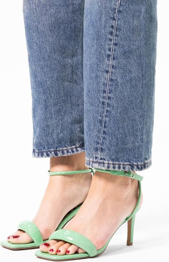 Sacha Dames Groene sandalen met hak