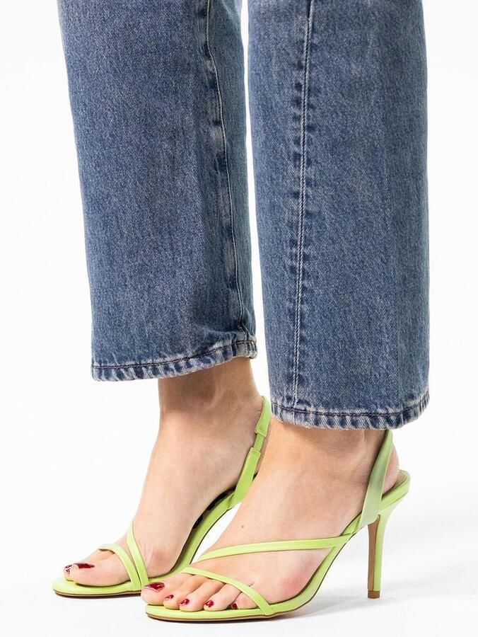 Sacha Dames Groene sandalen met naaldhak