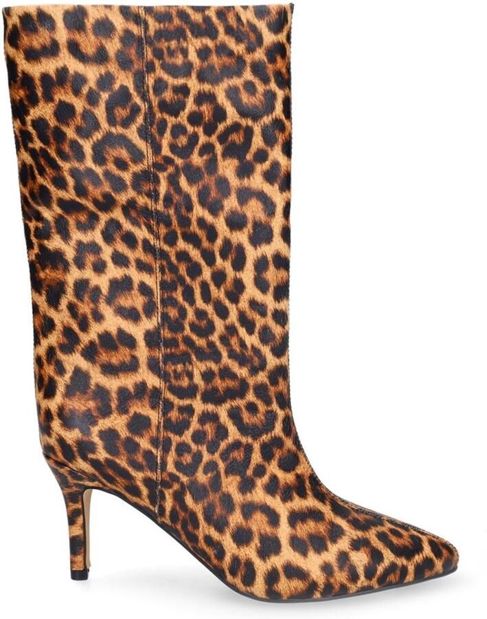 Sacha Dames Leopard enkellaarsjes met hak