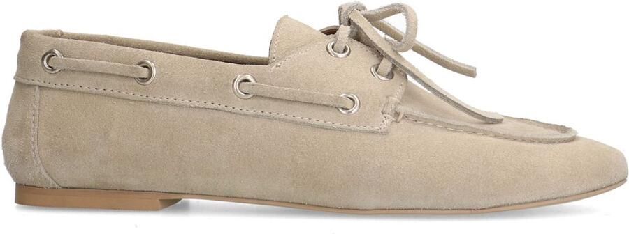 Sacha Dames Taupe suède bootschoenen