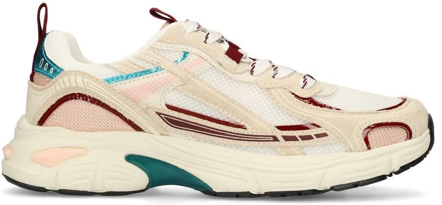 Sacha Dames Witte sneakers met multicolor details