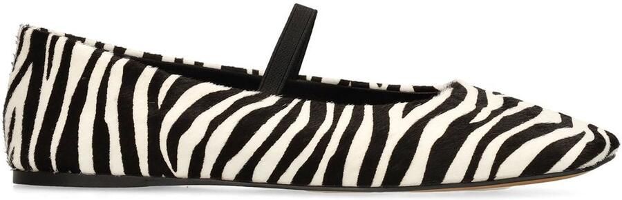 Sacha Dames Zebra print ballerina's