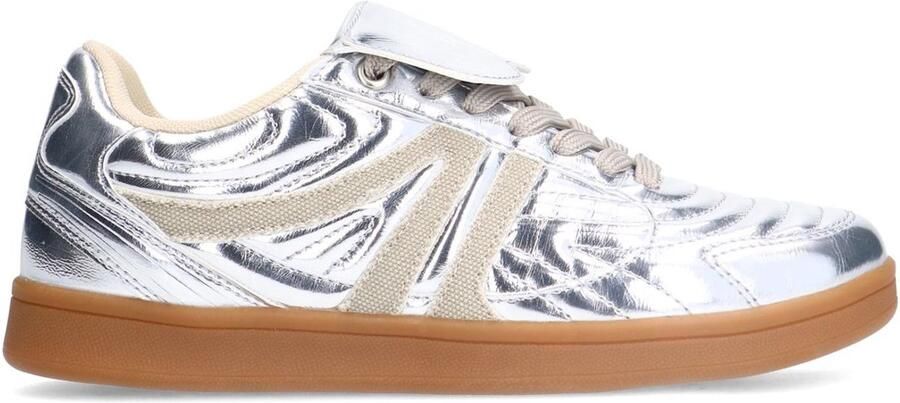 Sacha Dames Zilveren metallic sneakers
