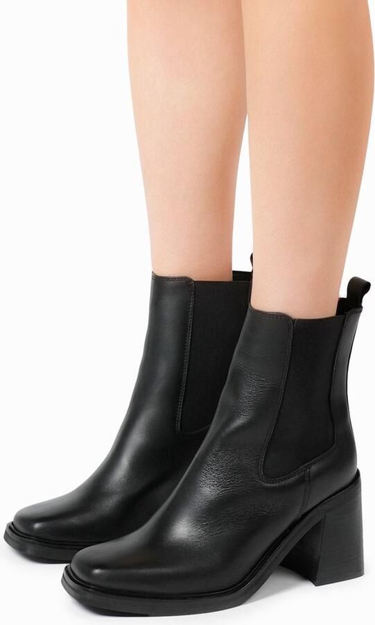 Sacha Dames Zwarte enkellaarsjes met hak - Foto 4