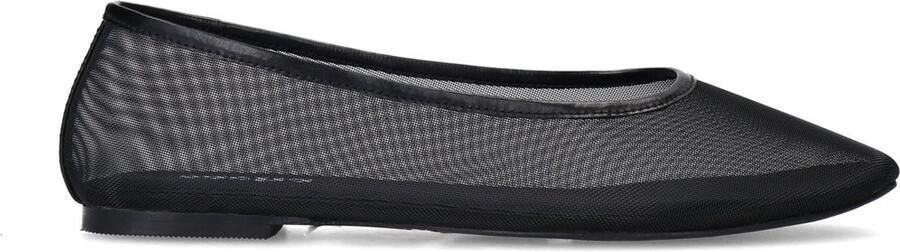 Sacha Dames Zwarte mesh ballerina's